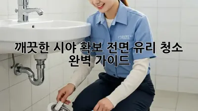 깨끗한 시야 확보! 전면 유리 청소 완벽 가이드